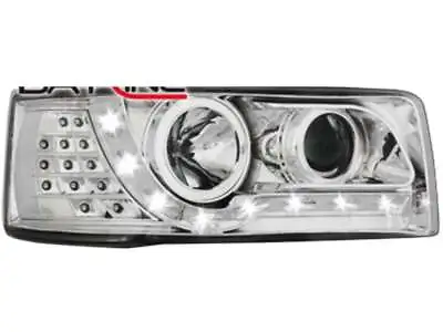 Headlights LED DRL Look For VW T4 TRANSPORTER Daylight Chrome Indicators FreeShi • $453.11