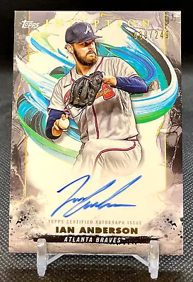 IAN ANDERSON 2023 Topps Inception Rookies & Emerging Stars Autograph #'d /249 • $0.99