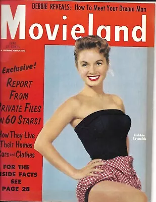 Movieland June 1954 Good Cond.  Debbie Reynolds Cover. • $14.95