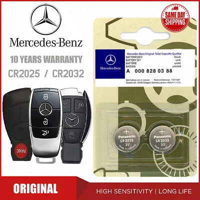 2x Genuine Lithium Coin Battery Mercedes AMG Car SUV Key Fob Remote Replacement • $10.39