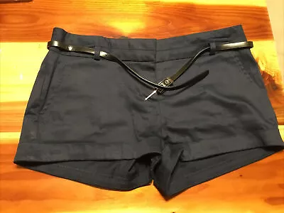 Forever 21 Xai Shorts With Belt Medium Zippered Classy New W/O Tags Navy • $10