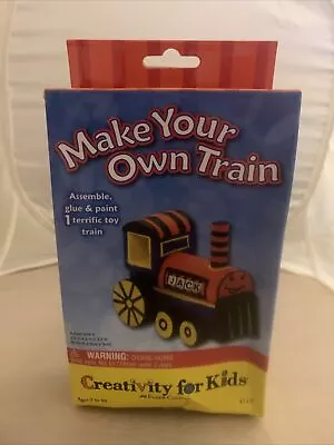 Make Your Own Train: Assemble Glue & Paint 1 Toy Train: 2.5” X 2” X 3.5” NEW • $11.98
