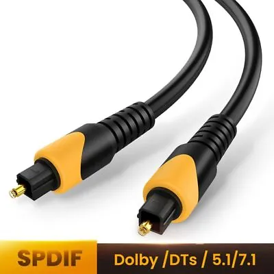 Digital Amplifier Decoder Spdif Toslink Audio Cable Fiber Coaxial Cable • £4.36