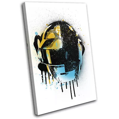 Daft Punk Grunge Urban Musical SINGLE CANVAS WALL ART Picture Print • $74.99