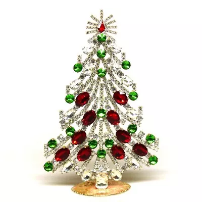 Czech Rhinestone Standing Christmas Tree - FREE SHIPPING • $89.90