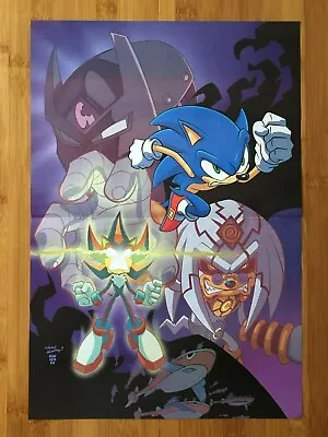 $29.99 • Buy Sonic The Hedgehog 2-Sided Poster Official Tracy Yardley Art Amy Rose Tails SEGA