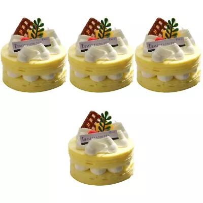  4 Pack Artificial Cake Decorations Realistic Cupcake Simulation • £22.18