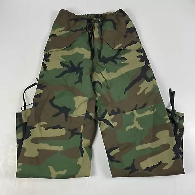 Military Pants Mens 25 X 29 Green Woodland Camouflage Goretex Taped Seams Hiking • $38.88