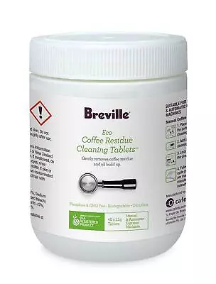 Breville BES013CLR Eco Coffee Residue Cleaner 40 Pack For Espresso Machines • $40.99