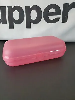 Tupperware Packables Oyster Hoagie Sandwich Container Trinket Box Pink New • $21.99