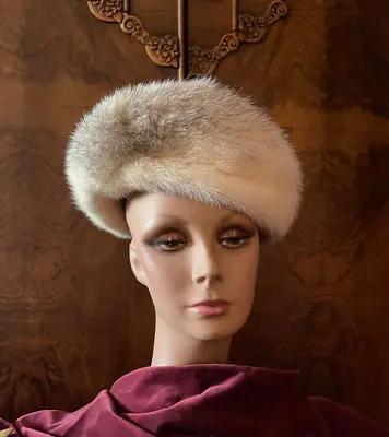 Vintage Designer Real  Fox  Fur Turban   Hat Cap • $79.99
