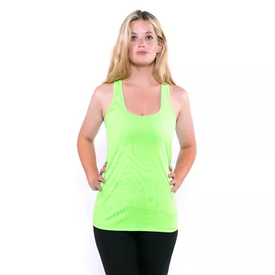 Marika Women's Activewear Singlet Tank Workout Shirt Lime-A-Rita S • $9.99