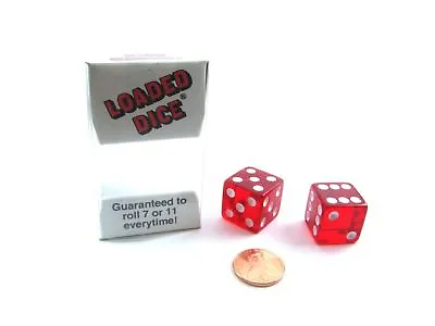 £12.44 • Buy 1 X Transparent Loaded Dice (2)