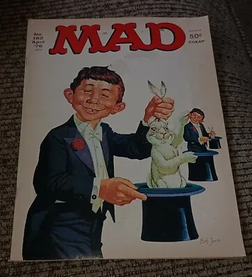 MAD Magazine No 182 April 1976 Good Times The Godfather Jaws Towering Inferno • $7.99