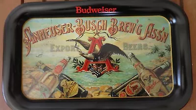 Vintage 1987 Anheuser Busch Brew'g Ass'n Export Beers Metal Serving Tray 14x9  • $6