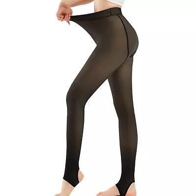 Thick Fleece Lined Warm Leggings For Women High Waisted Tummy Control Leggings • $15.98