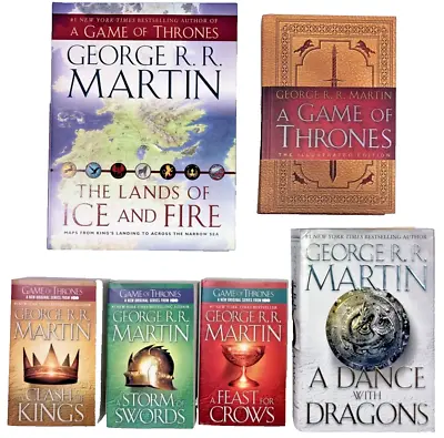 A Song Of Ice And Fire Plus Atlas Game Of Thrones Saga Books  • $44.99