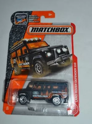 2017 Matchbox Mbx Heroic Vehicles - Land Rover Defender 110 Black • $2.24