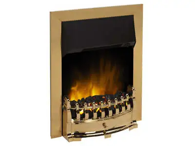 Dimplex Stamford Brass Optiflame Electric Inset 2kW Fire • £138.95