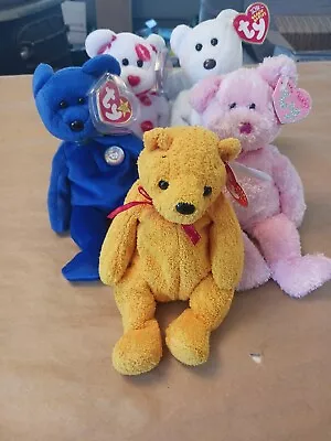 Ty Teenie Beanie Babies. Lot Of 5 PoopsieDazzlerStarClubbySmooch. • $30