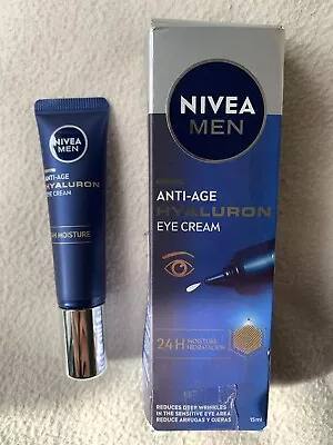 Nivea Men Anti Age Hyaluron Eye Cream Reduce Wrinkles 15ml • £7.49