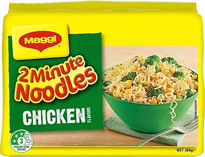 MAGGI 2 Minute Noodles Chicken 30 Pack 6 X 5 Pack | Chicken Flavour • $42.99