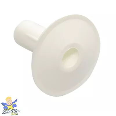 20 X White Single Cable Grommets / Tidy Hole Covers 4 Single Coax Cable • £7.99