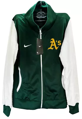 Nike Oakland Athletics Women's Varsity Full-Zip Track Jacket Green Small • $45.99