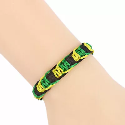 1PCS Handmade Rasta Hippie Jamaican Color Friendship Bracelet Bangle • $3.59