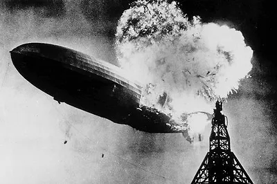 New 5x7 Photo: German Zeppelin LZ 129 Hindenburg Explosion Lakehurst NAS • $8.99