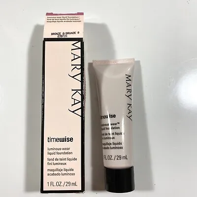 Mary Kay Timewise 1 Oz Luminous Wear Liquid Foundation Bronze 8 038721 • $11.50