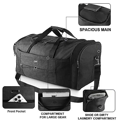 70L Travel Luggage Bag Men Military Canvas Canvas Gym Duffle Shoulder Handbag • $17.99