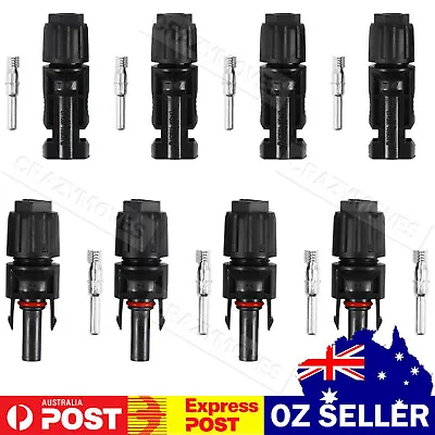 5~20PCS Connectors For IP67 MC4 Solar Panel 30A Line Plug Socket Male & Female M • $6.95