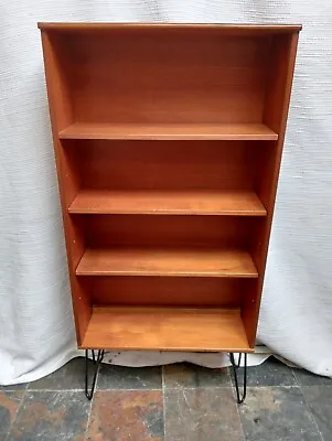 Teak Mid Century Bookcase On Hairpin Legs * • £130