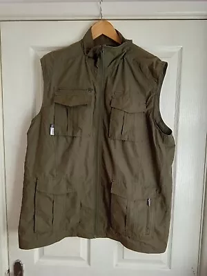 Gelert Green Gilet Outdoors Fishing Camping 2XL See Description Free Postage  • £20