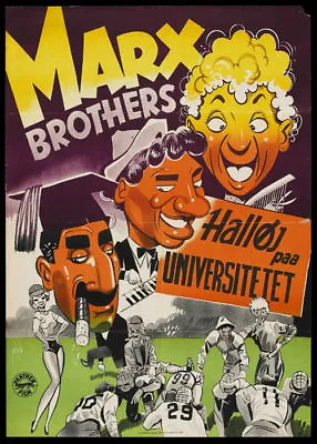 Marx Bros. Horse Feathers Vintage Movie Poster Print  • $6.49