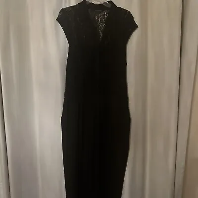 $35 • Buy Ladies Black Lace Jumpsuit Size L