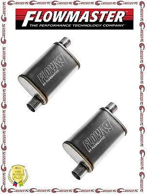 Flowmaster FlowFX Muffler 2.5  Offset In / Out Moderate Sound Set Of 2 71236 • $119.90