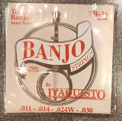 D'aquisto Nickel Wound Tenor Banjo Strings Tb-36 Loop End • $9.99