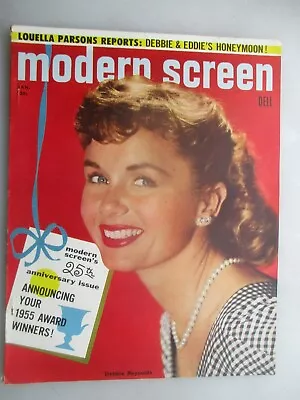 Modern Screen - Movie Fan Magazine - January 1956 Debbie Reynolds Cover • $9.99