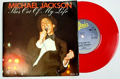 Michael Jackson - She's Out Of My Life / Push Me  - Soul 45 *w/ Ps / Red Vinyl • $24.95