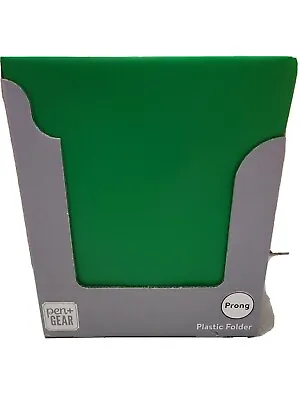 Pen & Gear 3 Prong Plastic Green Folders 32 Ct Case • $5.99