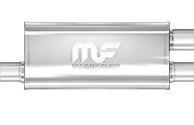 Magnaflow Muffler Brushed Offset/Dual 5  X 8  Oval 24  Overall 2.5  In 2.25  Out • $219