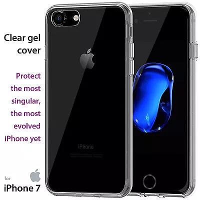 Ultra Slim Clear Shock Gel Skin✔Genuine Original Phone Case✔Apple Huawei Samsung • £10.95