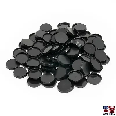 Pack Of 100 25 Mm Plastic Round Bases Miniature Wargames Table Top Gaming • $8.97