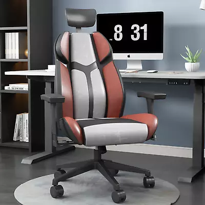 Red Video Gaming Chair Ergonomic Computer Racing Gamer Comfy Office Chair • $99.99