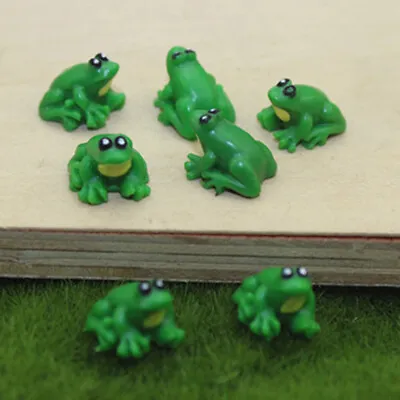 5PCS Dollhouse Miniature Mini Frogs Model Toy Scenes Props Frogs Ornaments Decor • $2.20