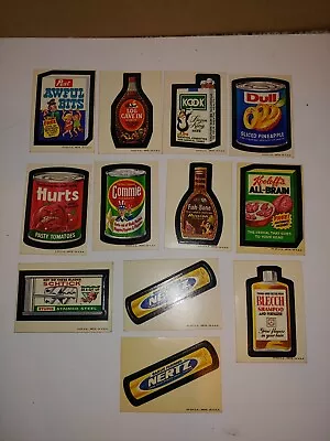 12 Vintage 1973 Topps Wacky Packages Trading Sticker CardsStickersWhite Back • $10