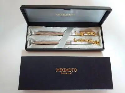 Mikimoto Ballpoint Pen & Mechanical Pencil Set Musical Note Treble Clef Pearls • $131.50