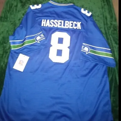 2xl 54 Matt Hasselbeck Blue Seattle Seahawks NFL Jersey Brand New • $70